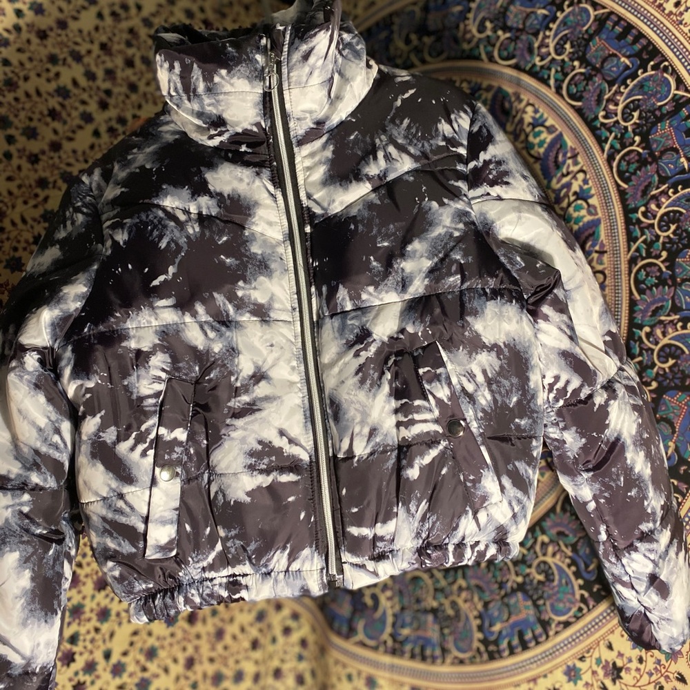 ACID WASHED PUFFER JACKET